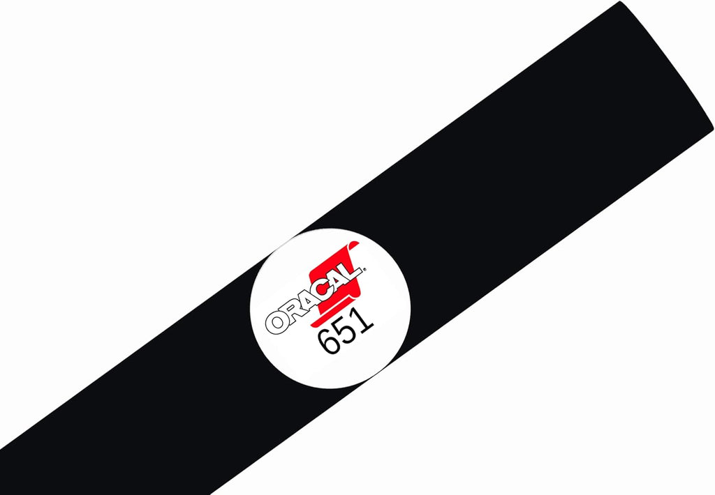 651 Permanent Vinyl 12 Inch x 15 Feet - Matte Black