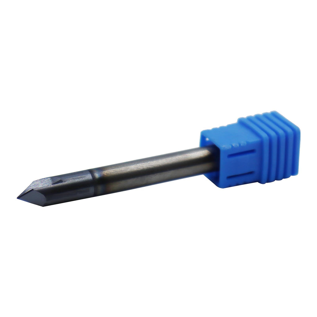 1/4in Solid Carbide End Mill, Chamfer Mill - Double End, 2 Flutes