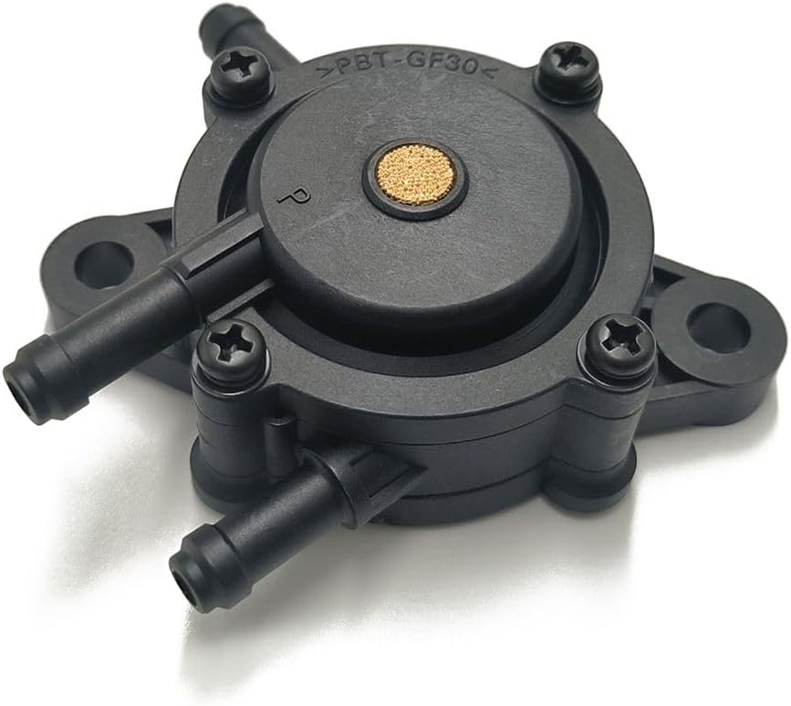 Fuel Pump with Filter and Clamp Fit for Cub Cadet Kohler 17HP-25HP Briggs and Stratton mikuni John Deere Kawasaki Yamaha Golf Cart Lawn Mower Small engine 808492 808656