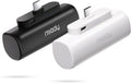 2-Pack 5000mAh Mini Portable Charger with Built-in Type C Connector, USB-C Output Charging Small Power Bank