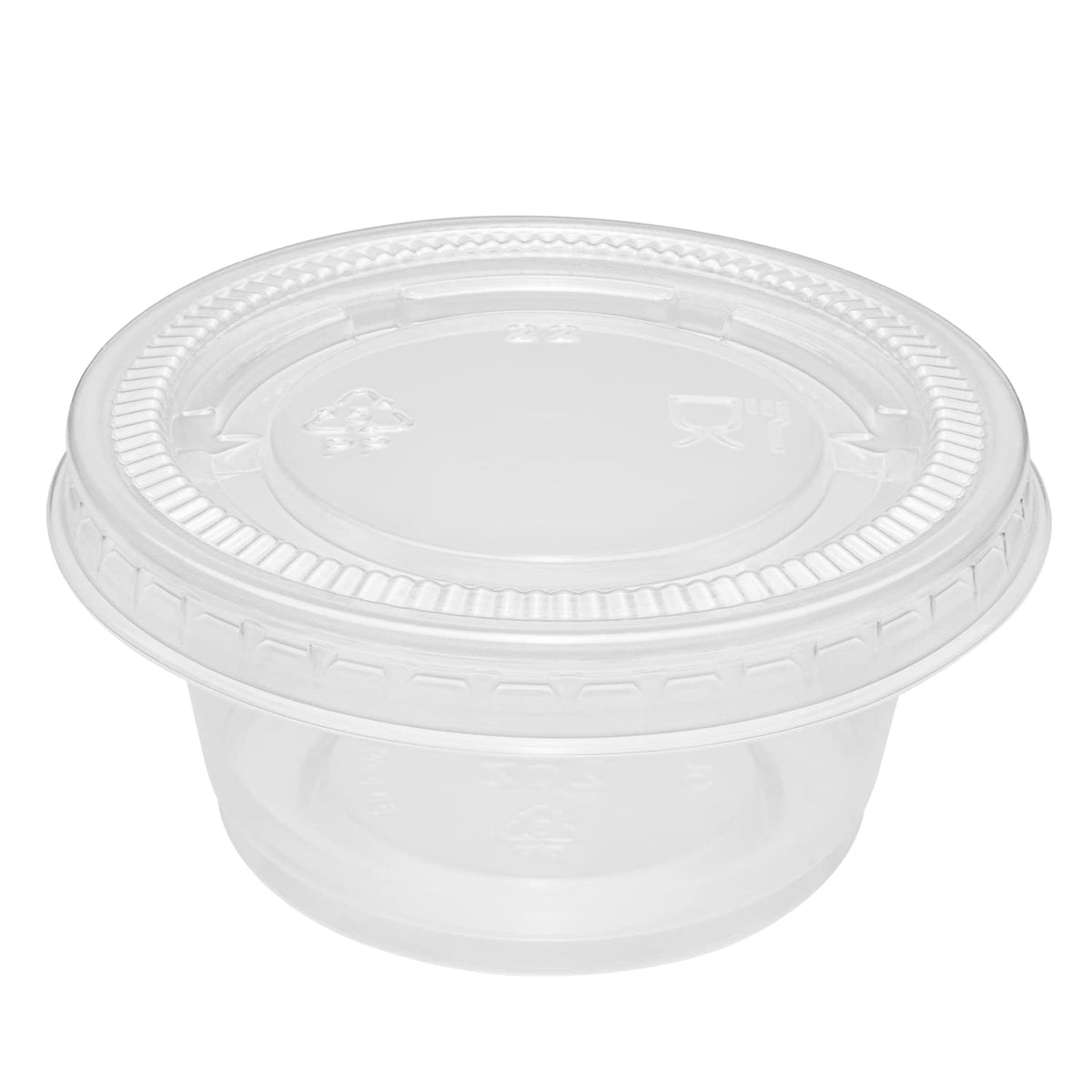 FP-PL200-PP 1.50 oz. & 2 oz. PP Portion Cup Lids (Case of 2500)