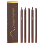 5 Colors Waterproof Eyeliner Pencil Set,Smooth Creamy Formula