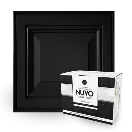 Black Deco Cabinet Makeover Kit - Easy DIY 7-Piece Set, Bold Ultra Black, Long-Lasting Finish