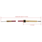 The ROP Shop Lower Shift Cable Kit for 4.3 L OMC 432APLRGD, 434APRRGD, 434APLRGD Boat Engines