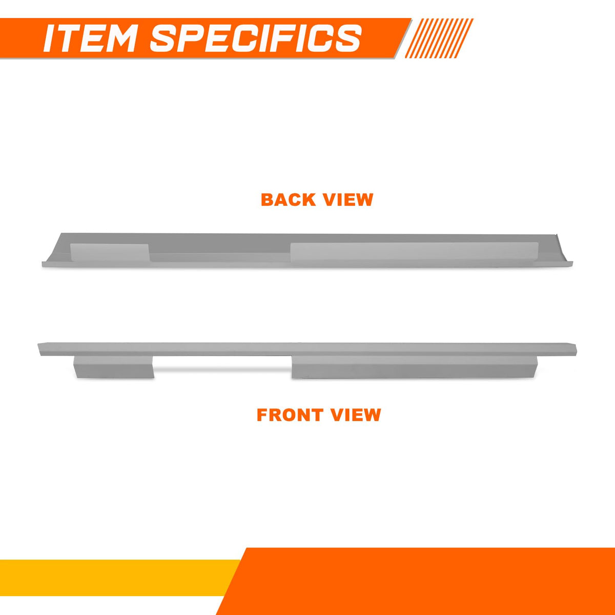 PM PERFORMOTOR Rocker Panels Compatible with 2002-2007 Jeep Liberty 4Door, Left & Right Side, Primered Grey