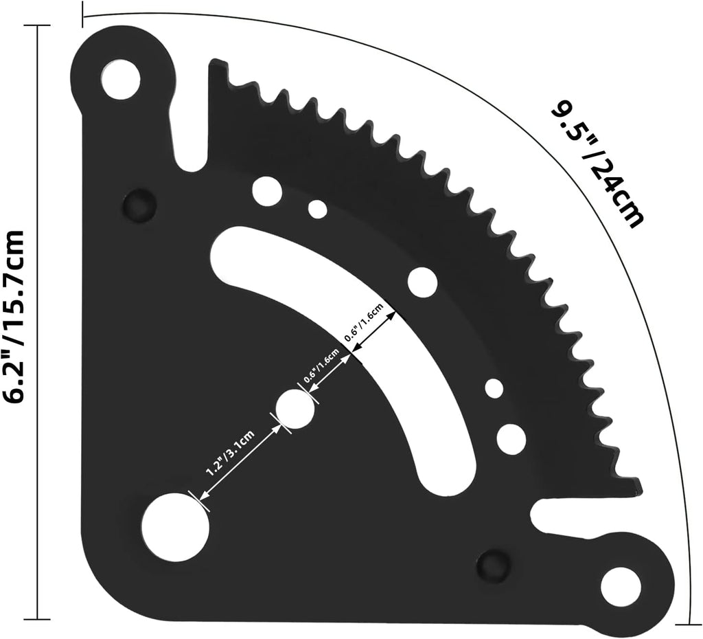 19 Teeth Steering Sector Gear Kit Compatible with John Deere Lawn Tractor John Deere D100 D105 D110 D120 D125 D130