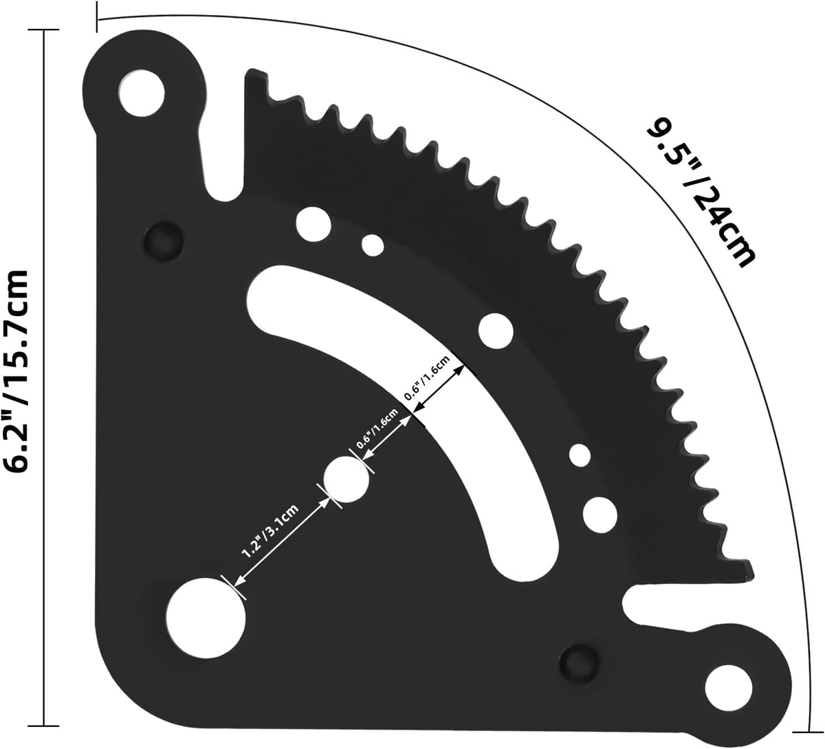 19 Teeth Steering Sector Gear Kit Compatible with John Deere Lawn Tractor John Deere D100 D105 D110 D120 D125 D130