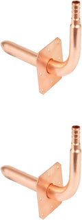 F1807 1/2" Stub Out Elbow for Pex B, 6" Length, Copper,2pcs