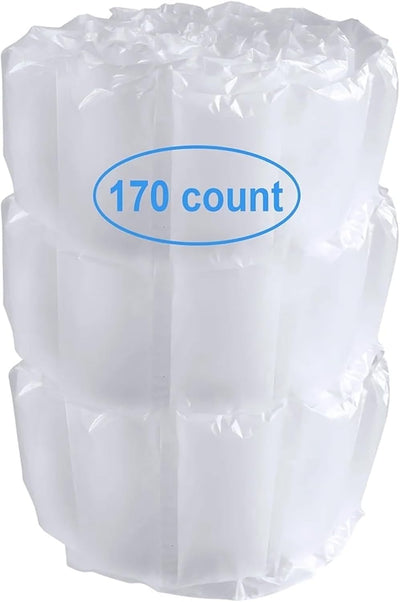 Air Pillows for Shipping 170 Count (20 Gallons) - 4x8" Pre-Filled Inflatable Air Cushions for Packing - Void Fill Air