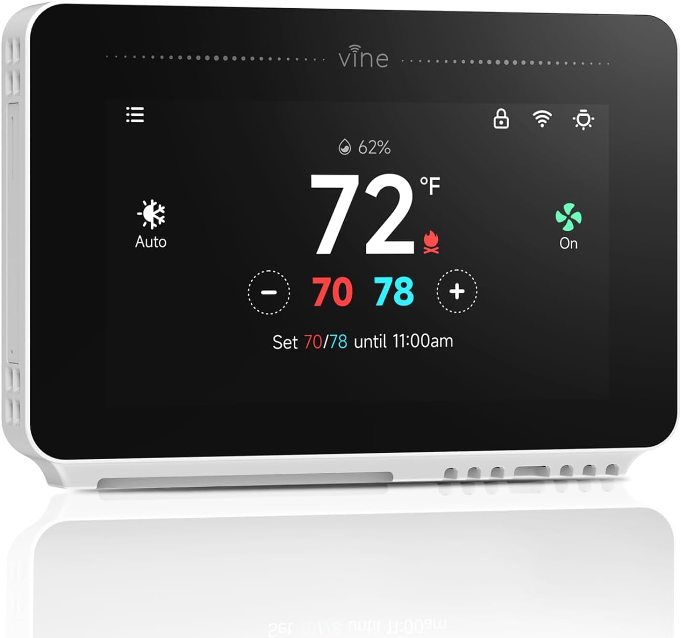 Programmable Thermostat for House with 4.3" Touch Screen, WiFi Smart Home Thermostat for AC and Heating, App/Voice