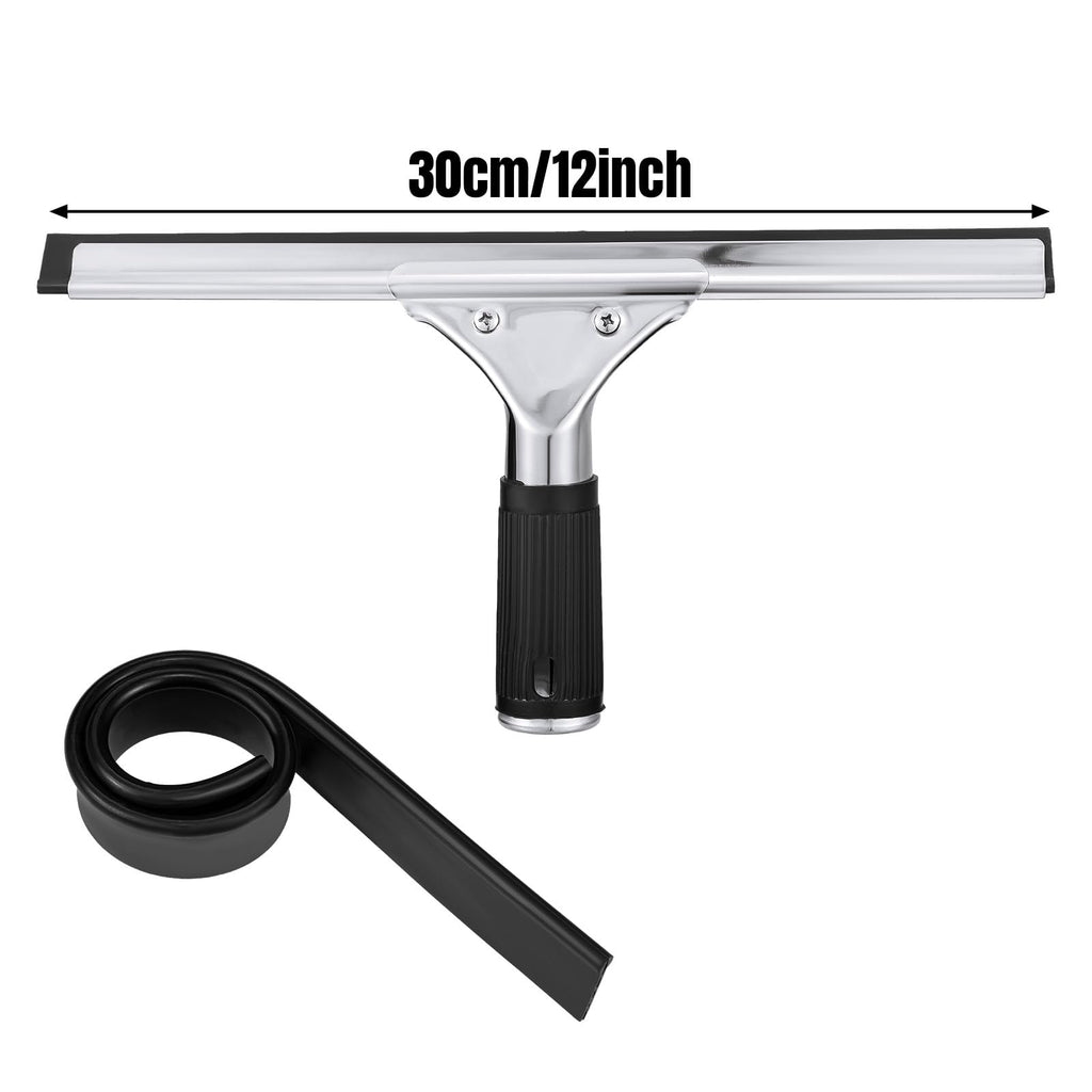 6 Pcs 12'' Professional Steel Window Squeegee