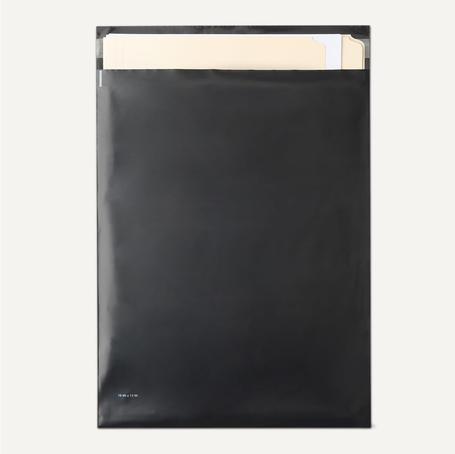Poly Mailers, Shipping Bags, Self-Sealing Envelopes with Adhesive Strip, Tamper-Resistant, Dirt-Resistant, Black, 10"