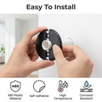 2pcs Wall Split Flange, Black Self-Adhesive Pipe Cover Escutcheon Plate
