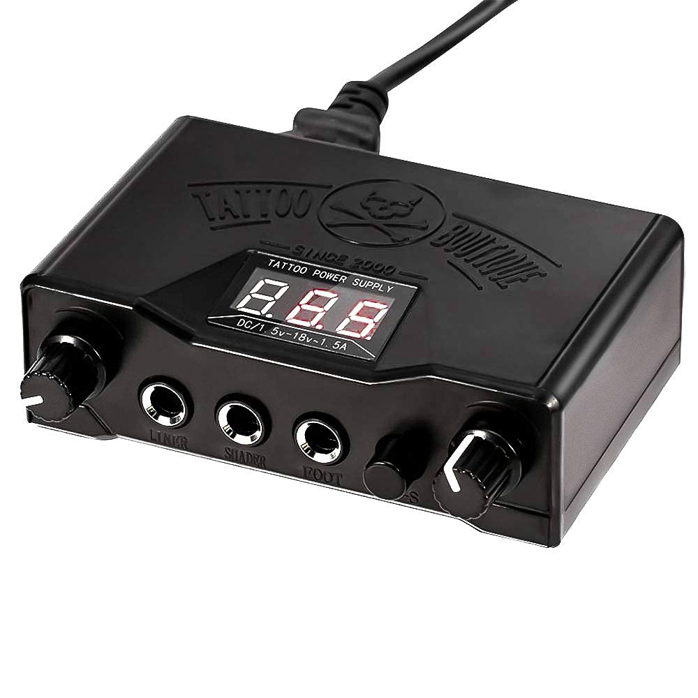 Tattoo Power Supply Kit Dual Digital Tattoo Machine Power Supply