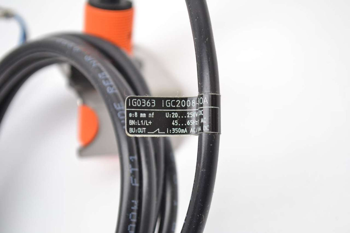 NEW IFM EFECTOR IG0363 IGC2008-BBOA INDUCTIVE PROXIMITY SWITCH SENSOR B444009