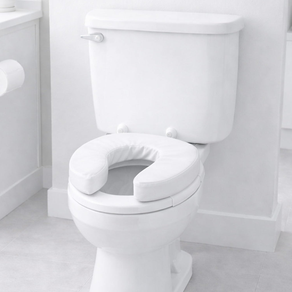 Raised Toilet Seat Toilet, Toilet Seat Riser, Seat Cushion and Toilet Seat Cover to Add Extra Padding to the Toilet