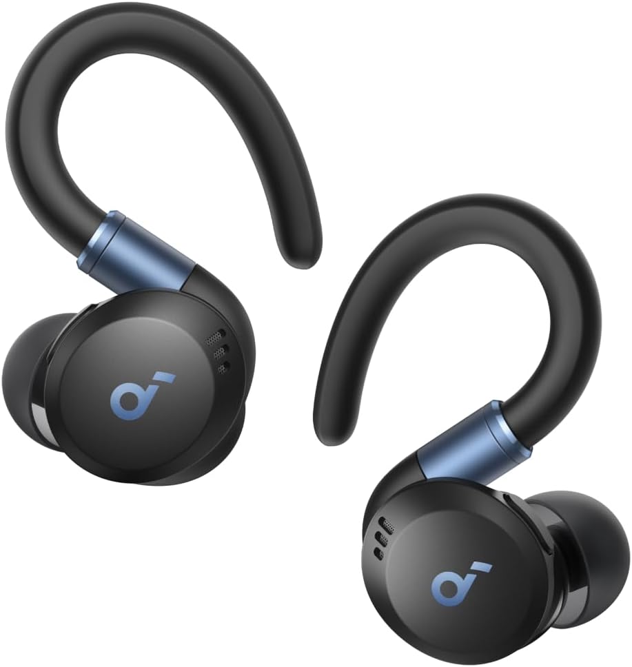 Sport X20 by Anker, True-Wireless Workout Earbuds, Rotatable and Extendable Ear Hooks, Noise Cancelling, Deep Bass