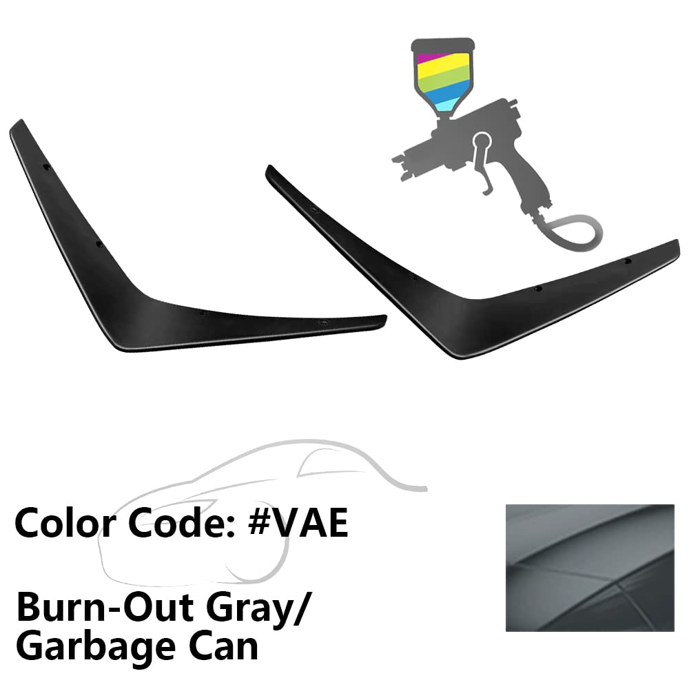 Fit 2015-2023 Dodge Charger SRT Front Bumper Canards Painted #VAE