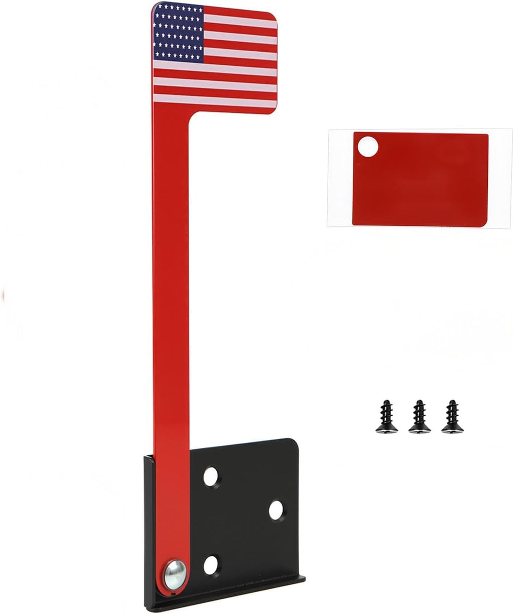 Mailbox Flag Replacement Kit, Red, Universal Fit for Standard Mailboxes, Weather Resistant, Metal Construction