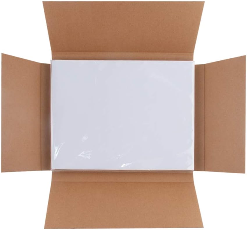 500 Sheets Matte Sticker Paper Full-Sheet 8-1/2" x 11" Self Adhesive Shipping Labels for Laser & Inkjet Printers