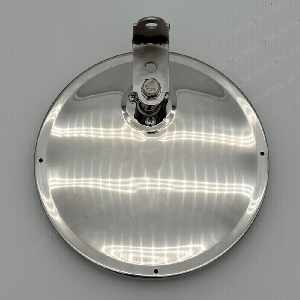 8 Inch Convex Mirror Round Blind Spot Stainless Steel For Truck bus Atv RV Utv "L" Adjustable Bracket 1 Pcs
