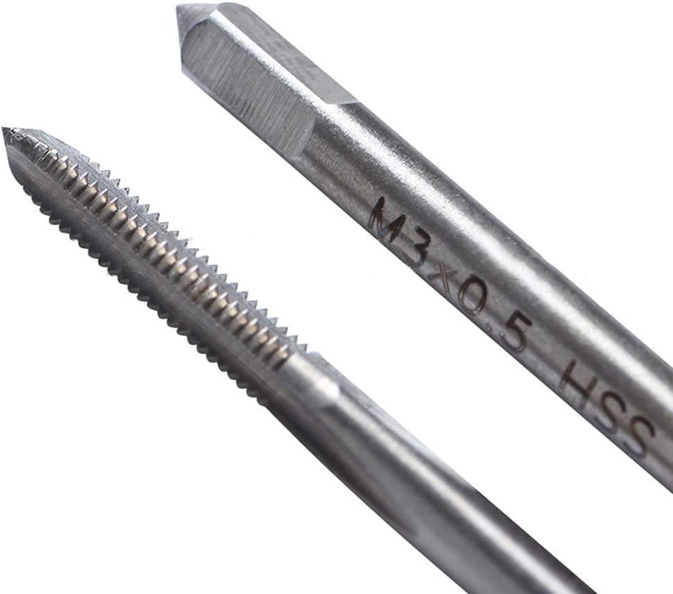 10pcs Micro Taps Bit Small Hand Screw Thread Taps M1-M3.5 with Tap Wrench
