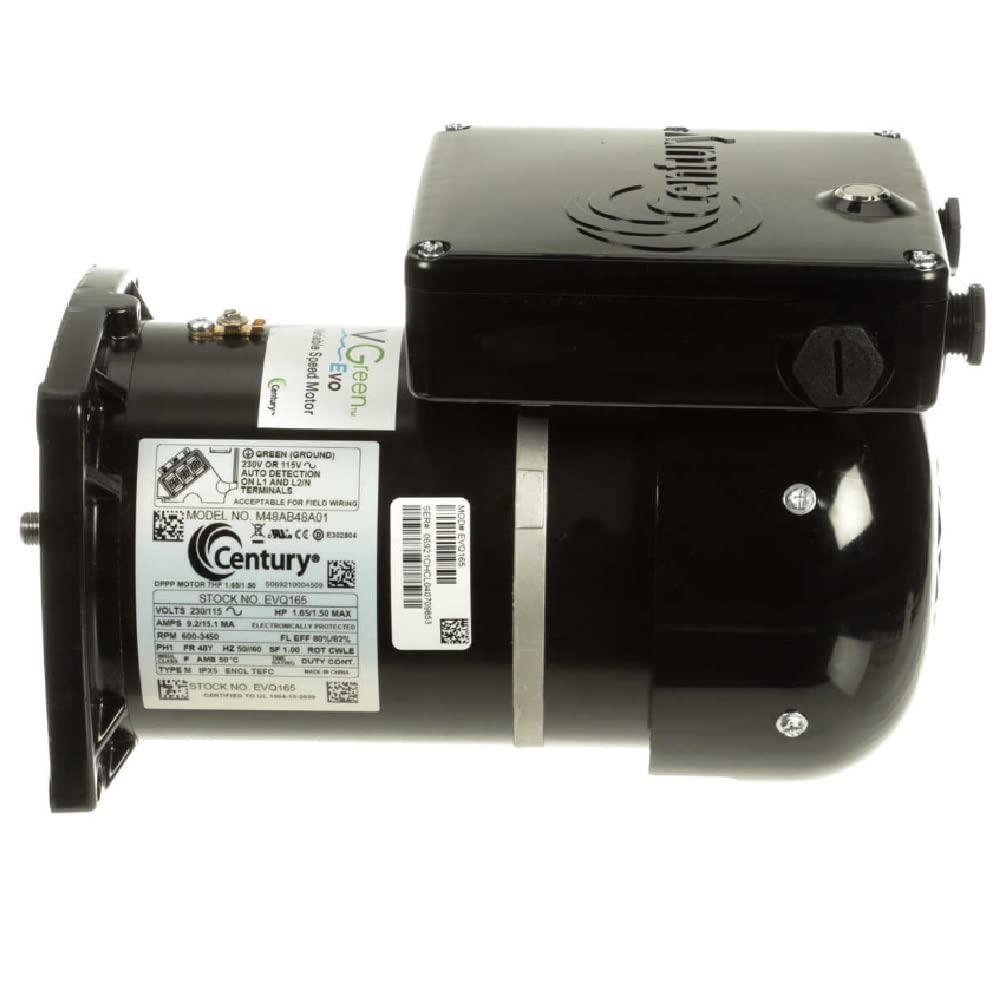 Century Motor VGreen EVO 2.25 THP Square Flange Variable Speed Replacement Motor