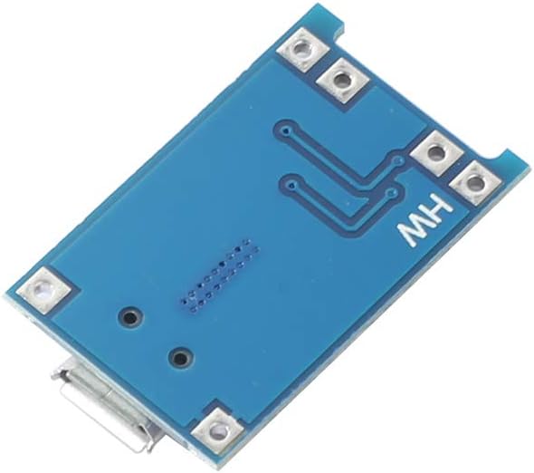 DEVMO 5pcs TP4056 Charging Module 5V Micro USB 1A 18650 Lithium Charging Board with Protection Charger Module with Dual Protection Function