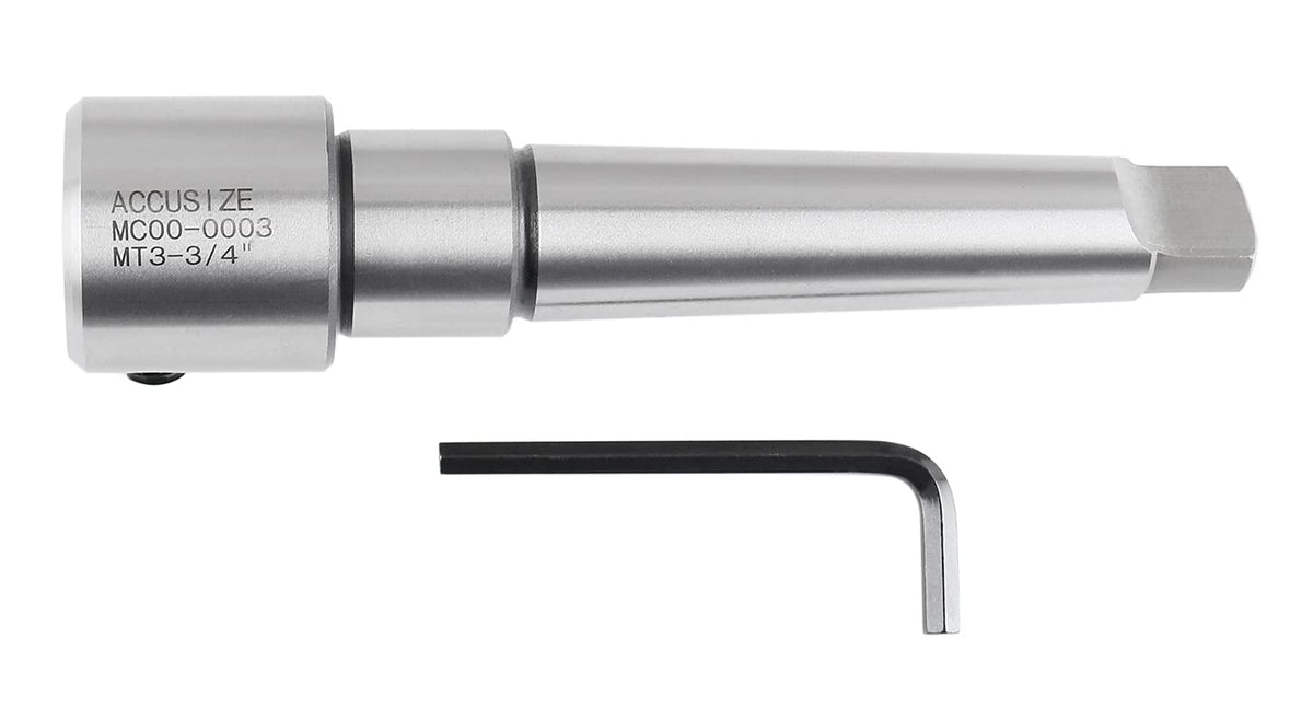 Accusize Annular Cutter Arbor MT3 to 3/4 in Weldon Shank