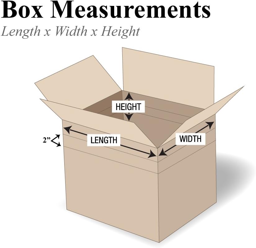 PMD1296 Multi-Depth Corrugated Boxes, 12"L x 9"W x 6"H, Kraft (Pack of 25)