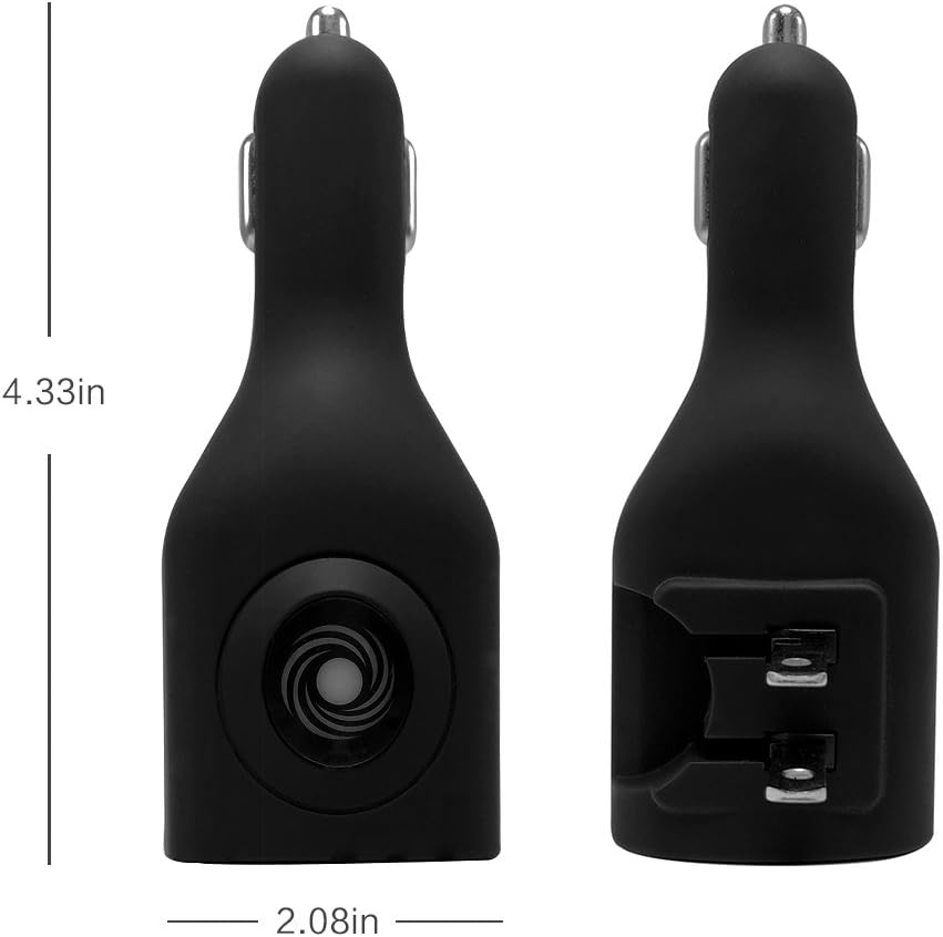 2Pack USB Car Charger, 2-in-1 Portable With Foldable Plug Wall Charger for iPhone X XR XS 7 8 Plus Note 8 9 Galaxy S8