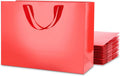 Large Gift Bags with Handles,13x5x10 Inch,Red,12 Pack