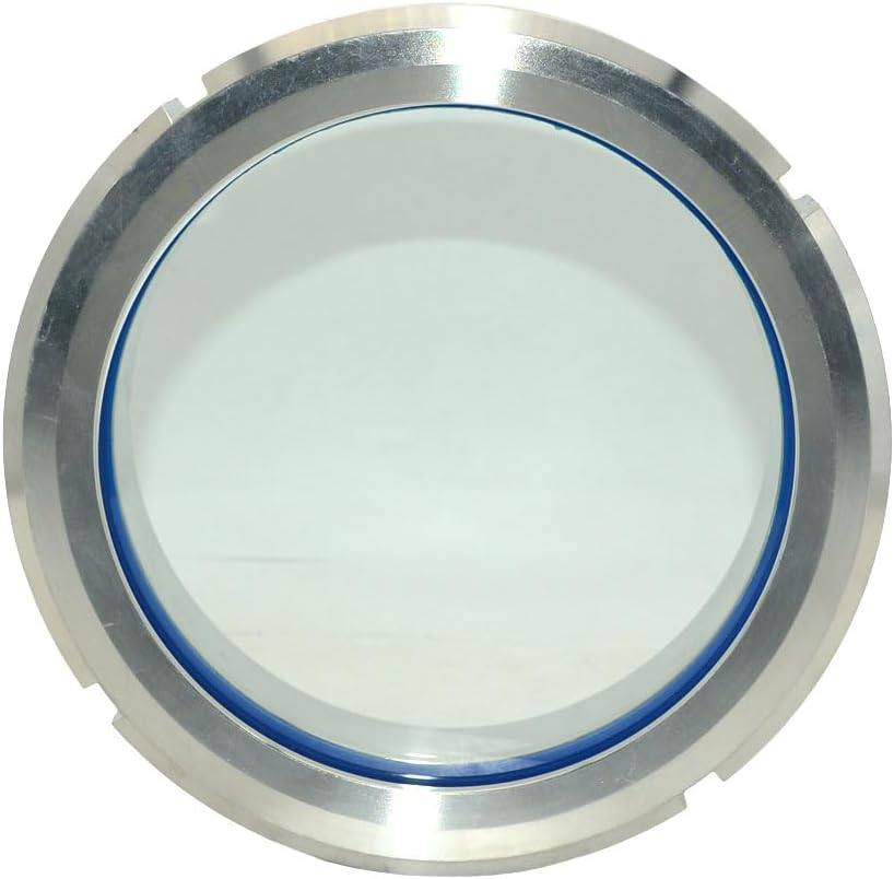 Circular Viewing Clear Sanitary Sight Glass,Stainless Steel 316 (76mm 3")