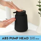 Striped Liquid Hand Soap Dispenser Black