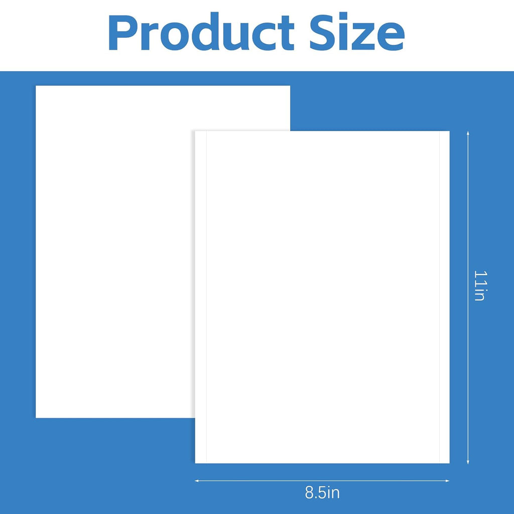 Double Sided Adhesive Sheets for Arts Craft Scrapbooking Photo Albums Home Decorative 25Pcs, 8.3 x 11.7 Inch