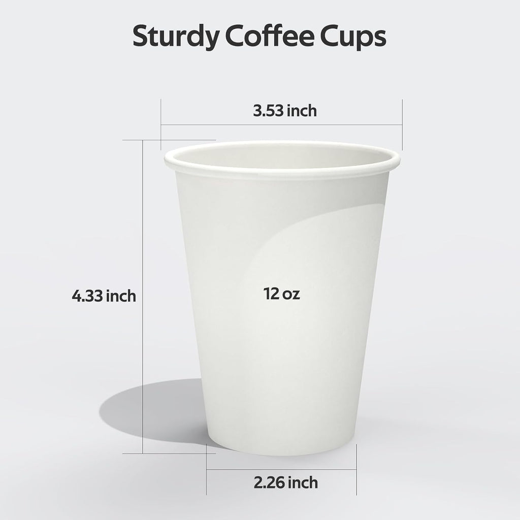 100 Count 12 oz Coffee Cups