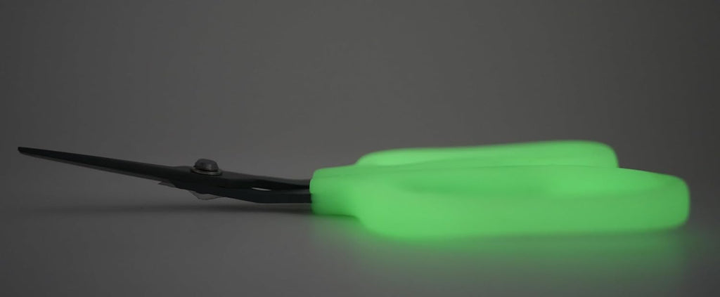 Obsidian Drake Pro Hort Trimming Scissors - Non-Stick Fluorine L-Shape Blade - Glow in the Dark - by Common Culture