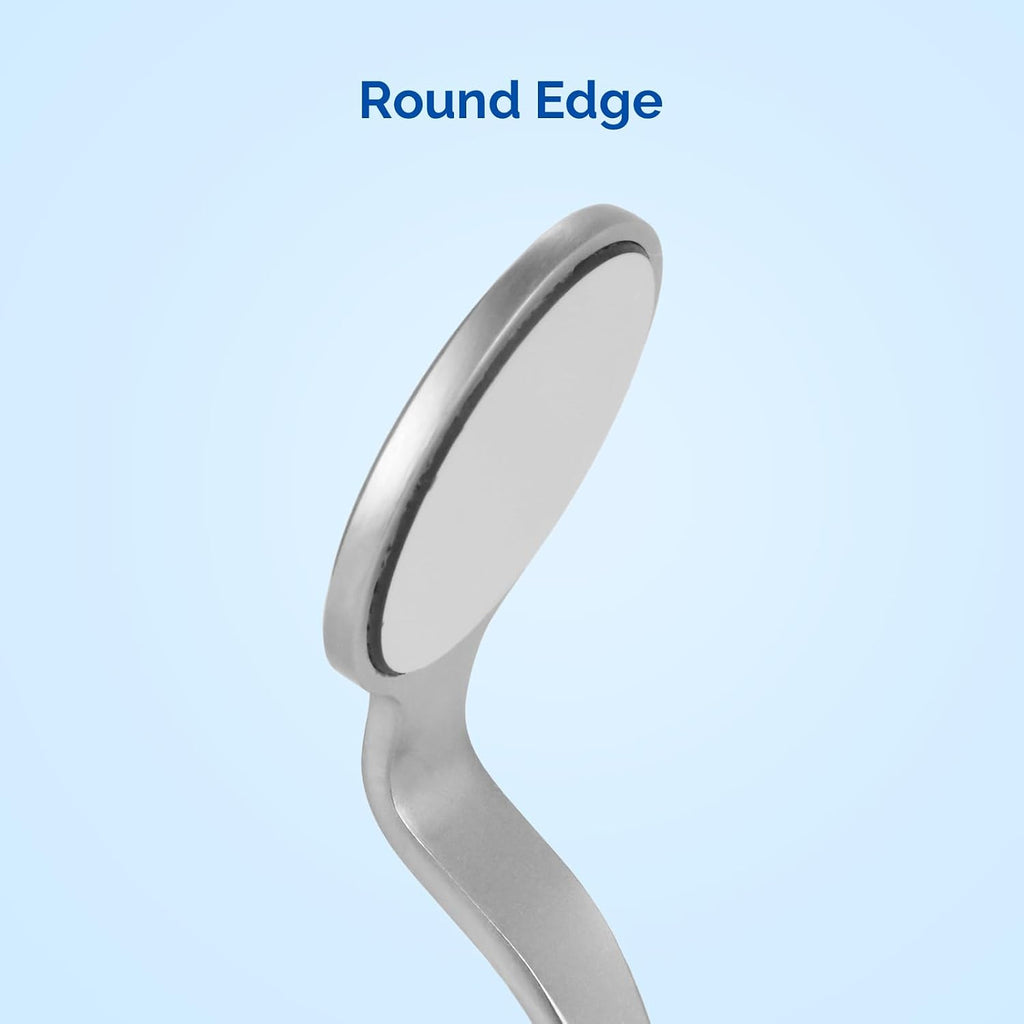 Double-Sided Dental Mirror #5 Stainless Steel 1 Pc/Pack | Anti-Fog Coating, Non-Slip Handle, Professional Intraoral