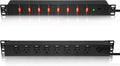 PDU Rack Mount Power Strip, Heavy Duty 12 Gauge Cord, 6FT, 1 | 8 Outlets Individual Switches, Metal, Server Mountable