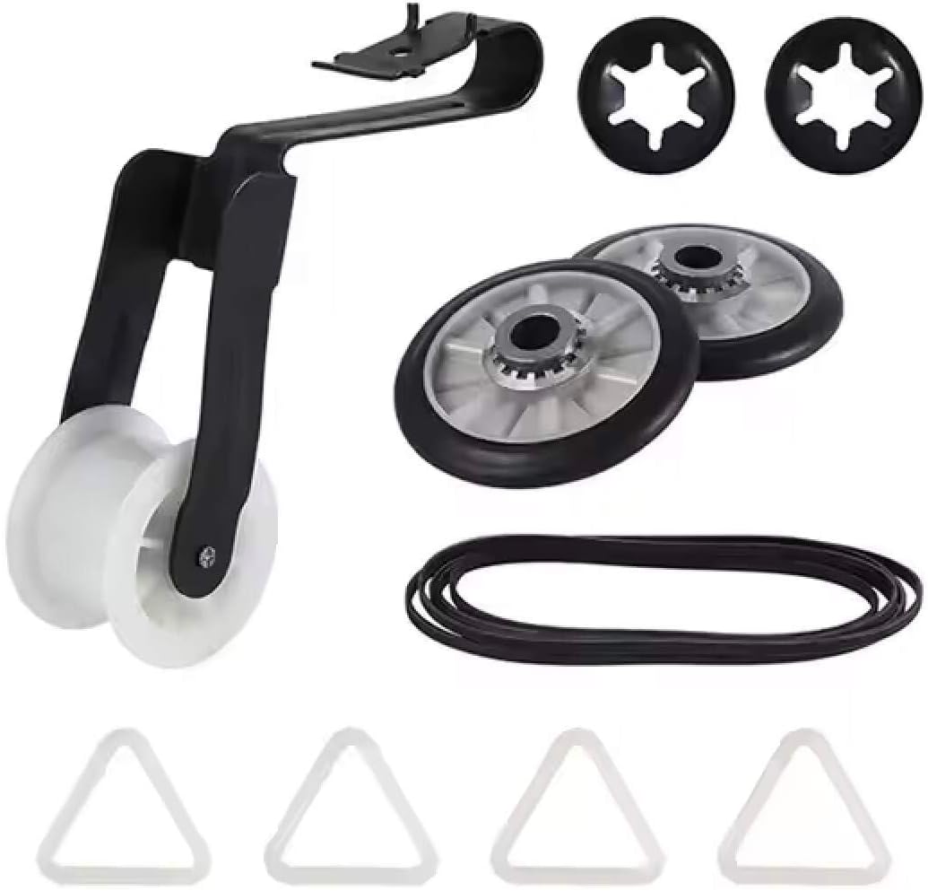Dryer Belt Pulley and Roller Repair Kit Compatible with Maytag MED5805TW0,MED5830TW0, MED5870TW0,MED5900TW0