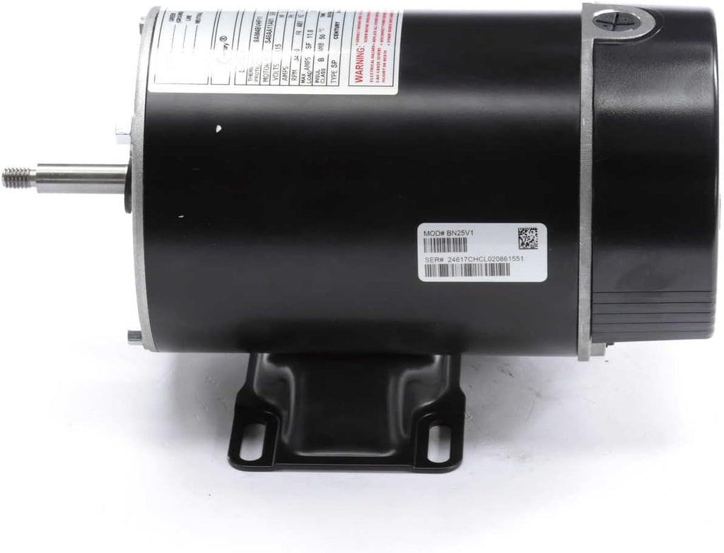 A.O. Smith BN25V1 1 HP, 3450 RPM, 1 Speed, 115 Volts, 12 Amps, 1 Service Factor, 48Y Frame, PSC, ODP Enclosure, Rigid Base Pool Motor