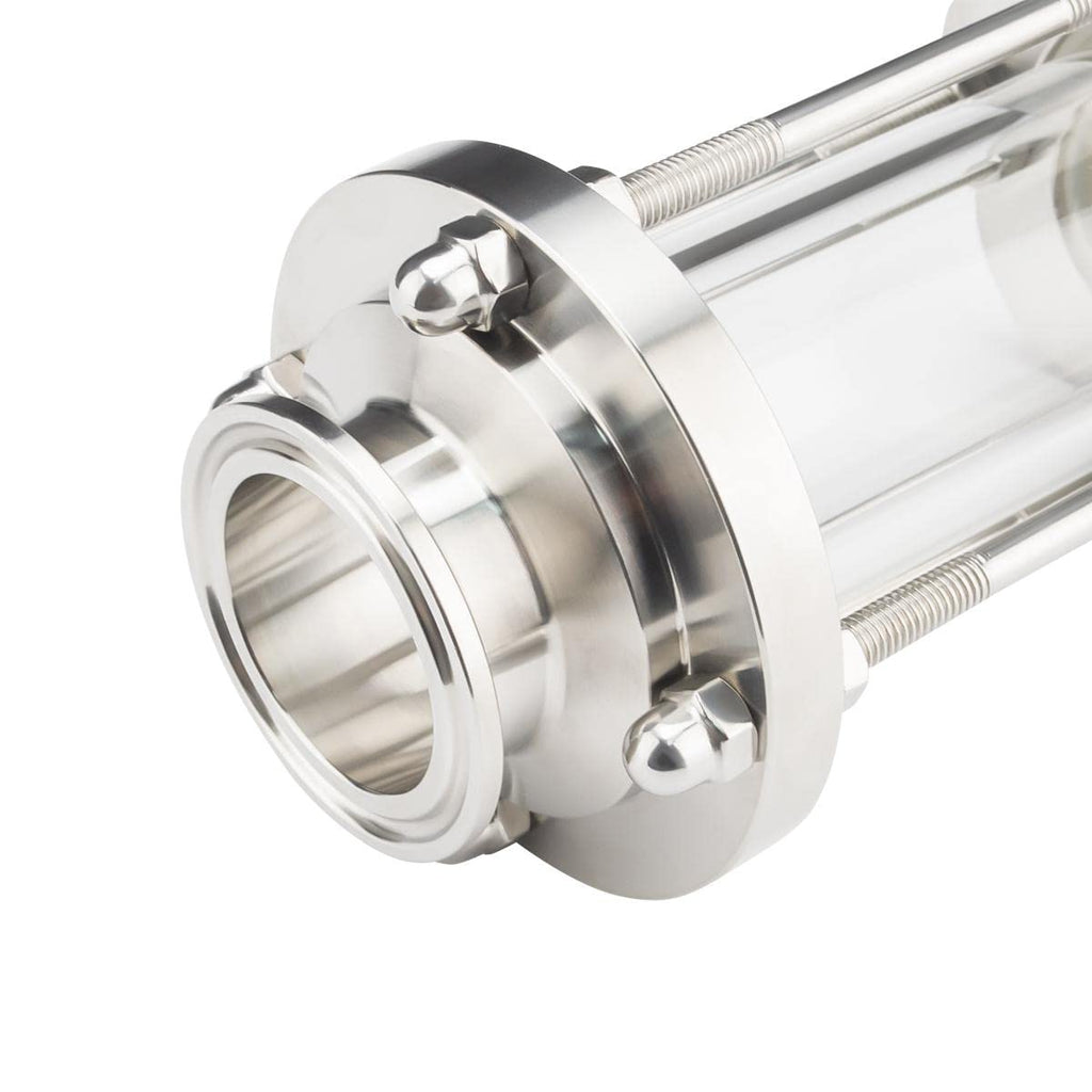SENFUID Flow Sight Pipe Glass Diopter 2 Inch Ferrule Tri Clamp