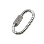 Qjaiune 24 PCS 1/8" Quick Links, 304 Stainless D-Shape Chain Connector
