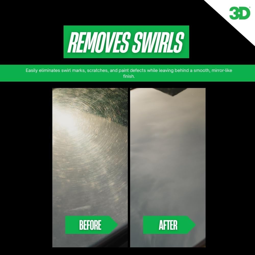 One Car Scratch & Swirl Remover Hybrid Rubbing Compound & Polish Buffing Compound for True Paint Correction 8oz Made