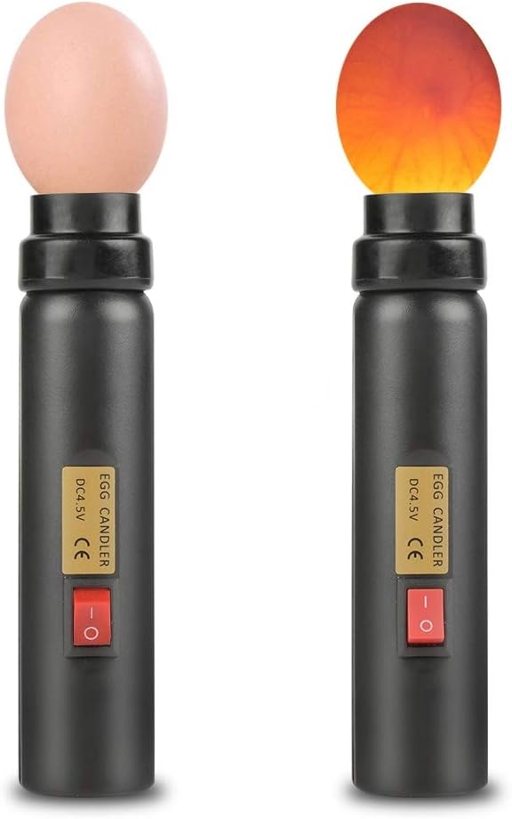 Egg Candler, Cool LED Light Egg Candler Tester, High Egg Candling Torch Light for Monitoring The Development of The