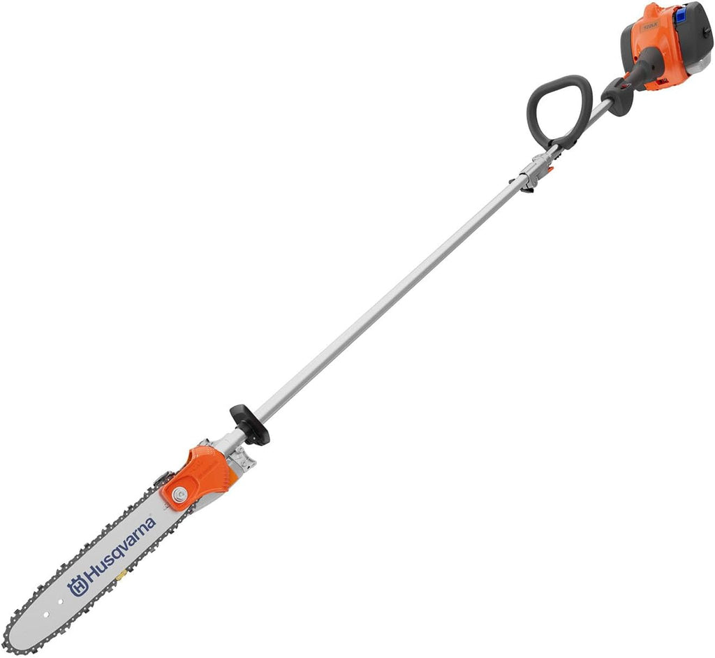 122LKP Gas Pole Saw, Multi-Purpose Tool with Pole Saw Attachment, Equipped with X-CUT Chain, 12-foot Reach Cuts Limbs
