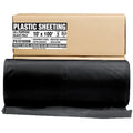Black Plastic Sheeting - 10' x 100', 6 MIL Heavy Duty Gauge - Vapor and Moisture Barrier Sheet Tarp/Drop Cloth for