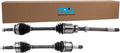 TRQ Front Driver and Passenger Side CV Axle Assembly Set 2 Piece