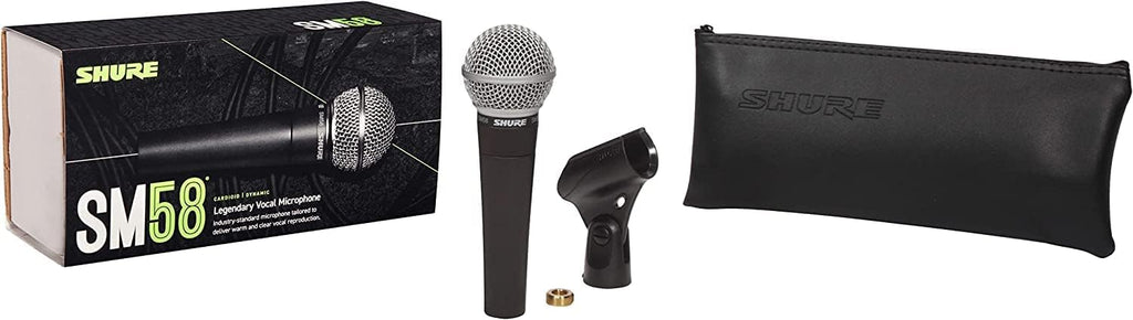 SM58 Pro XLR Dynamic Vocal Microphone | Cardioid dynamic vocal mic for studio and live performance, podcasting and