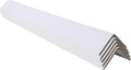 Packaging Cardboard Edge Protectors 2" x 2" x 48" - Pack of 50, White - V-Board Reinforced Corner Protectors for